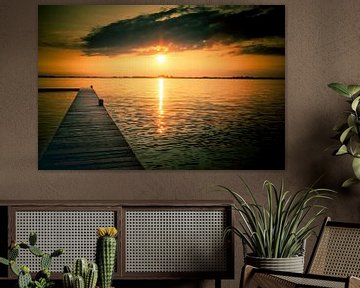 zonsondergang schildmeer van JvdLphoto