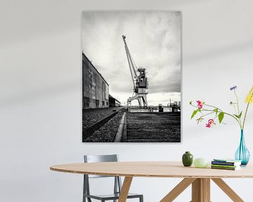Harbour crane on the former RDM site Heijplaat Rotterdam by Rick Van der Poorten