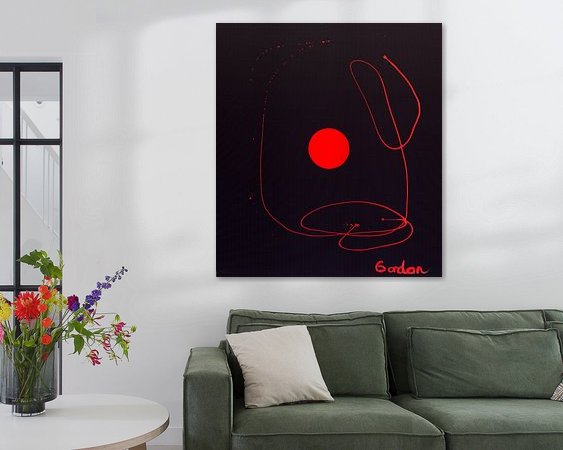 Example of the artwork in a room