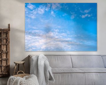 Blauwe lucht met wolken van Günter Albers