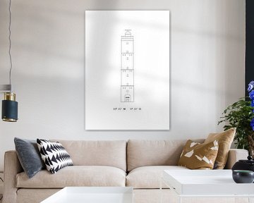 Poster Brandaris Terschelling - Lighthouse by Studio Tosca