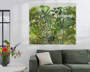 Groen tropisch oerwoud van Andrea Haase