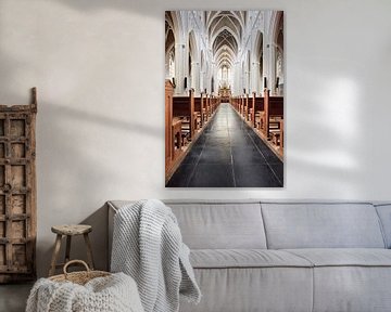 Interior Neo-Gothic Saint Joseph church, Tilburg by Tony Vingerhoets