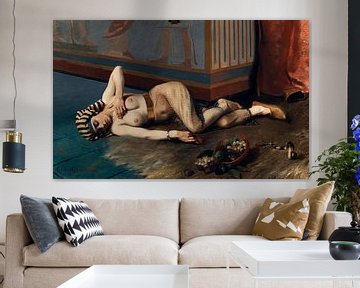 De dood van Cleopatra, georges girardot - 1884 van Atelier Liesjes