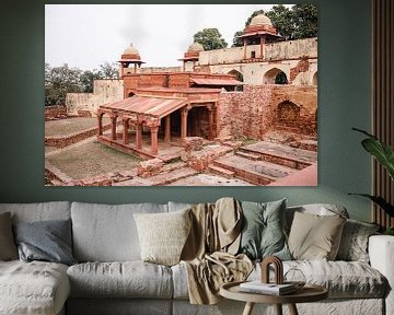 Fathepur Sikri fort | Palace in India | Pastel reis fotografie van Lotte van Alderen
