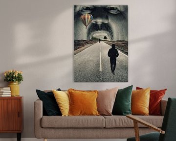 Road To Somewhere - Surrealism Print by MDRN HOME