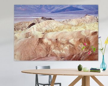 De gekleurde rotsen van Death Valley van Jolanda van Eek
