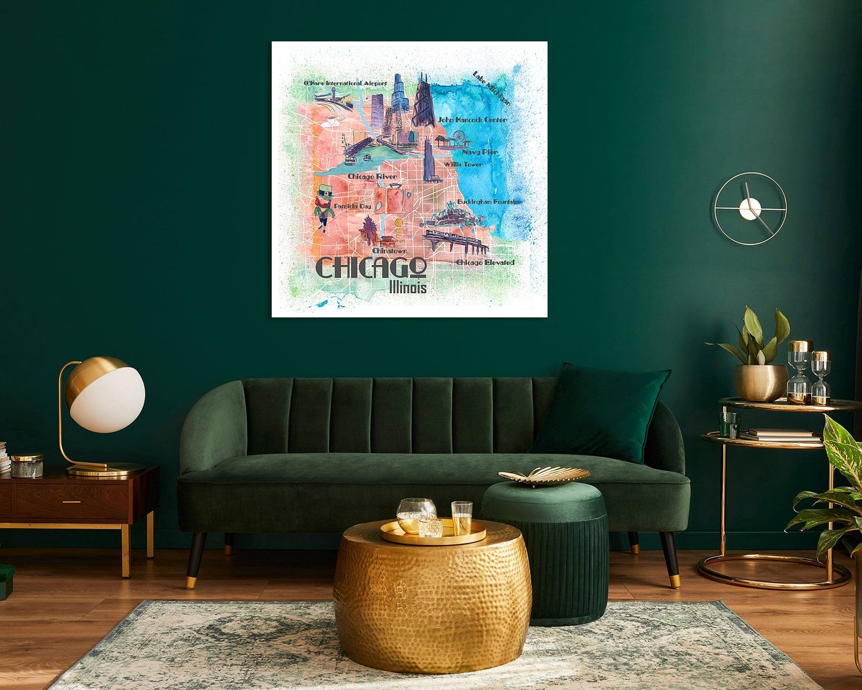 Example of the artwork in a room