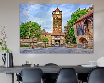 Mittelalterlicher Turm Rothenburg ob der Tauber von Roith Fotografie