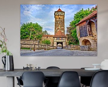 Medieval tower Rothenburg ob der Tauber by Roith Fotografie
