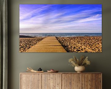 Staring at the sea, North Sea beach, Koksijde by Manuel Declerck