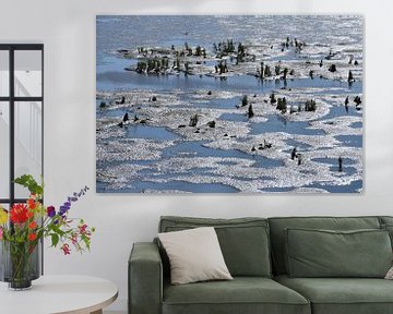 Silberner Sand und Seegras auf dem Wattenmeer von ArtelierGerdah