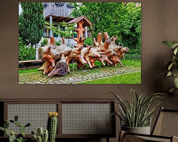 Wooden work of art in Sonthofen by Roith Fotografie