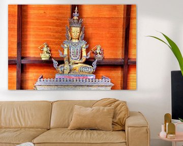 Statue de Bouddha dans le pavillon Himalaya du Népal Wiesent près de Ratisbonne sur Roith Fotografie