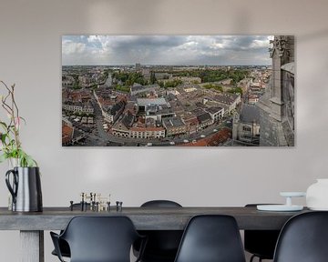 Panoramisch uitzicht vanaf de Grote Kerk te Breda