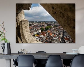 Panoramic view from the Grote Kerk in Breda