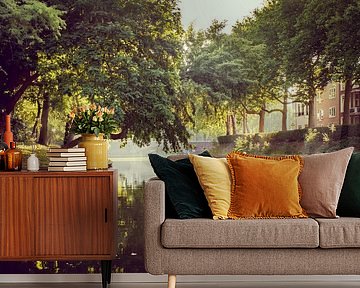 Catharijnesingel in Utrecht on an early summer morning. by Mike Peek