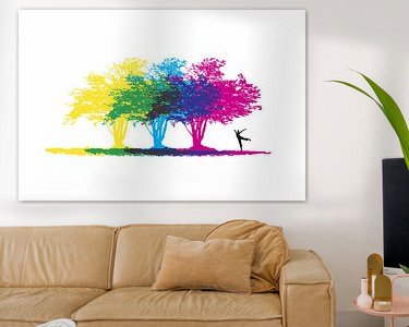 Example of the artwork in a room