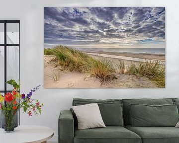 Het strand en de duinen op Ameland van Niels Barto