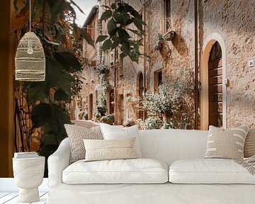 Street view Pienza | travel photography print | Tuscany Italy by Kimberley Jekel