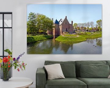 Luchtfoto van kasteel  Radboud in Medemblik van Eye on You