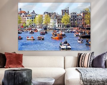 King's Day in Amsterdam on the Amstel by Eye on You