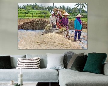 Rice field workers in rural Java by Eye on You