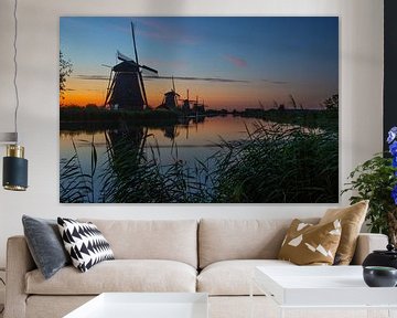 Les moulins à vent de Kinderdijk, Pays-Bas sur Gert Hilbink