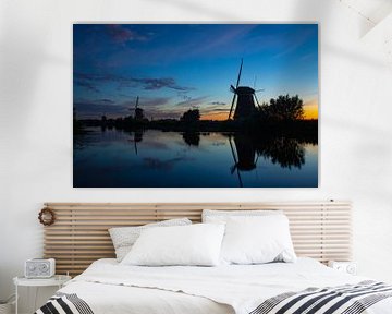 Die Windmühlen von Kinderdijk, Niederlande von Gert Hilbink