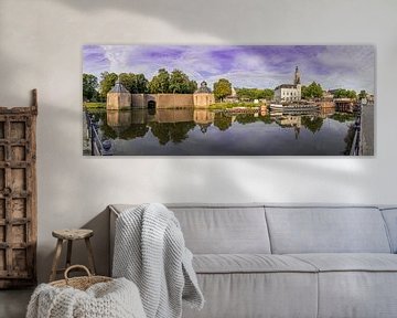 Panoramafoto Breda - Haven -Spanjaardsgat - Grote Kerk van I Love Breda