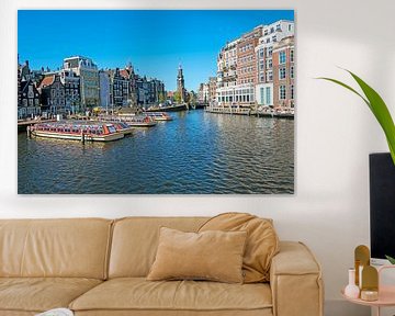Cityscape of Amsterdam with the Coin Tower by Eye on You
