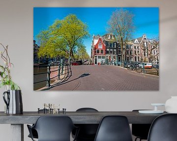 Medieval houses on the Reguliersgracht in Amsterdam by Eye on You