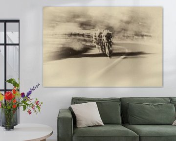 Peloton cycliste monochrome sur Studio Koers