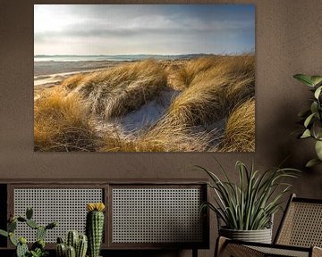 Dune landscape on Sylt in winter by Christian Müringer