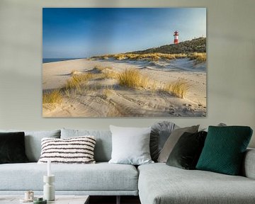 Lighthouse List-East and beach on the Elbow Peninsula, Sylt by Christian Müringer