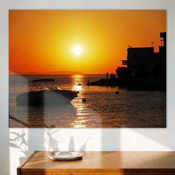 Sunset on the Greek island of Amorgos