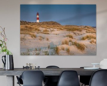 dunes at the lighthouse List-East at sunrise by Christian Müringer
