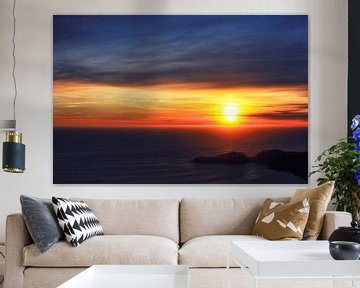 Sunset over Marin Headlands van Wouter Goedvriend