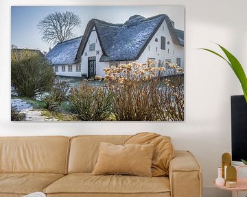 Winter on Sylt: Historical thatched farm in Keitum by Christian Müringer