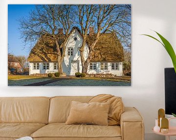 Rieten huis in Keitum, Sylt, Sleeswijk-Holstein, Duitsland van Christian Müringer