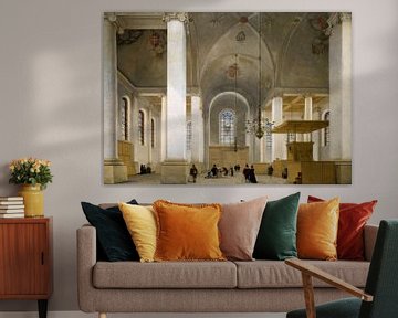 Haarlem, Interior of the Church of St Anne, Pieter Jansz. Saenredam - 1652 by Atelier Liesjes