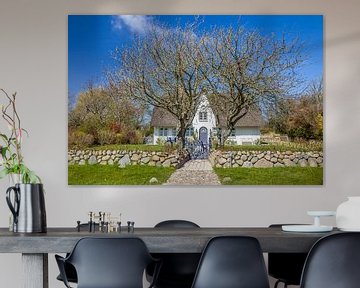 Jolie maison au toit de chaume avec mur de frise à Morsum, Sylt sur Christian Müringer