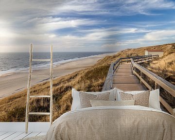 Dünenweg Rotes Kliff bei Wenningstedt, Sylt von Christian Müringer