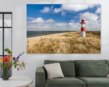 Sunny spring day at the lighthouse List-Ost on Sylt by Christian Müringer