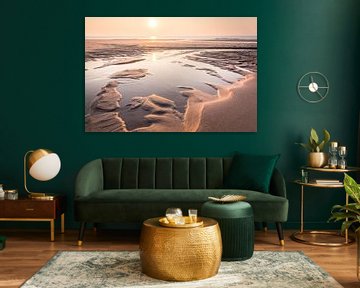 Small beach lake on the Red Cliff near Kampen, Sylt by Christian Müringer