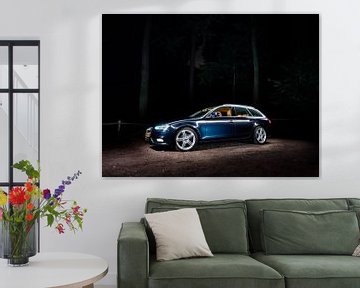Audi A4 nachtfoto van Vincent Bottema