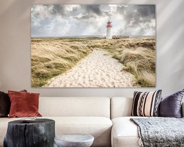 Lighthouse List-West op het Elleboogschiereiland, Sylt van Christian Müringer