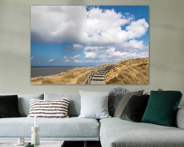 Chemin à travers les dunes de la Rote Kliff à Kampen, Sylt sur Christian Müringer