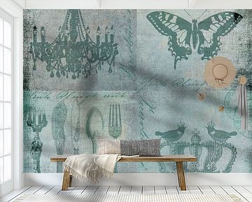 Nostalgic impressions In turquoise