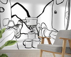 Example of the artwork in a room